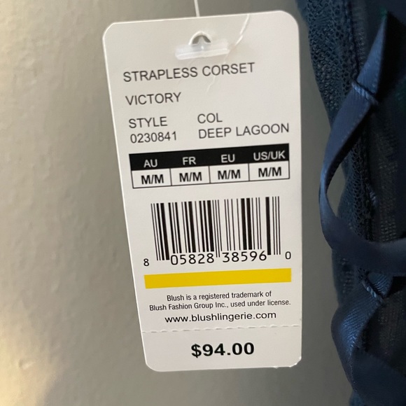 Blue corset - brand new never worn - Picture 2 of 3